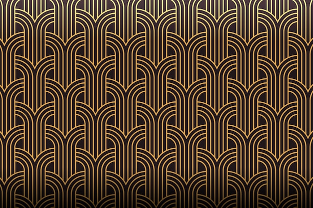 Free Vector | Gradient art deco pattern