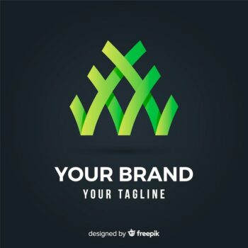 Free Vector | Gradient rounded abstract business logotype