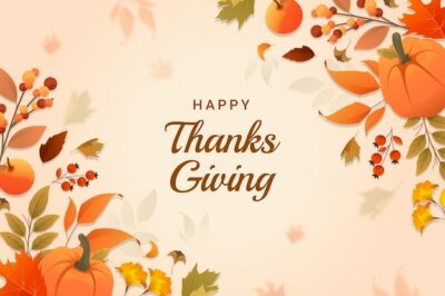 Free Vector | Gradient thanksgiving background