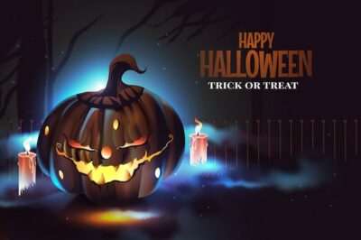 Free Vector | Halloween celebration background