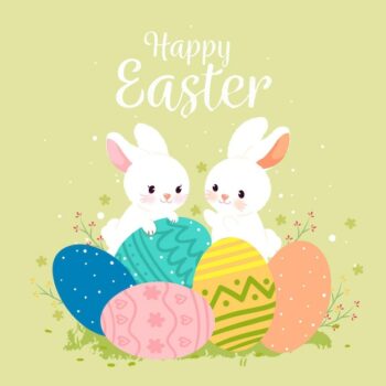 Free Vector | Hand drawn cute easter illustration