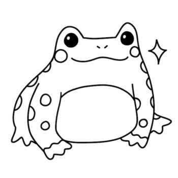 Free Vector | Hand drawn flat design frog outline