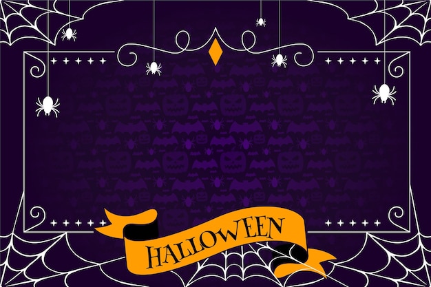 Free Vector | Hand drawn flat halloween background