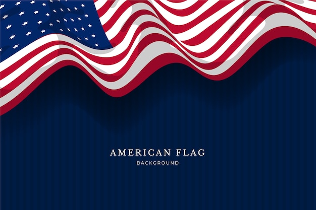 Free Vector | Hand drawn grunge american flag