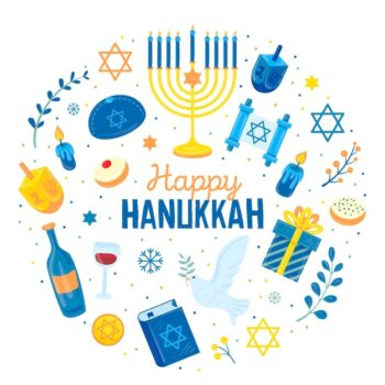Free Vector | Hand drawn hanukkah concept