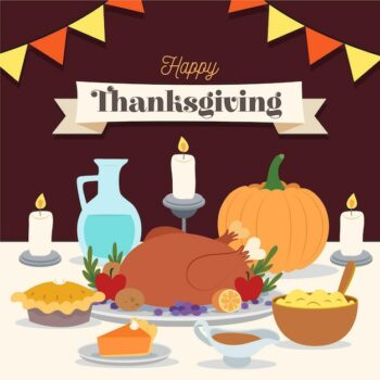 Free Vector | Hand drawn thanksgiving background