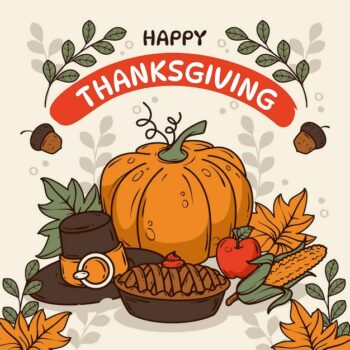 Free Vector | Hand drawn thanksgiving celebration illustration