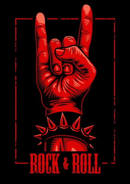 Free Vector | Hand in rock n roll sign