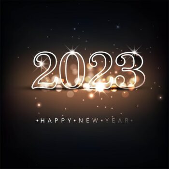Free Vector | Happy 2023 new year celebration festival card background