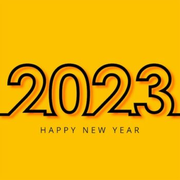 Free Vector | Happy new year 2023 greeting card holiday background