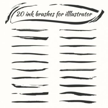 Free Vector | Ink brushes collection