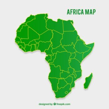 Free Vector | Map of africa in flat style