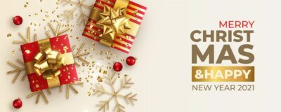 Free Vector | Merry christmas banner