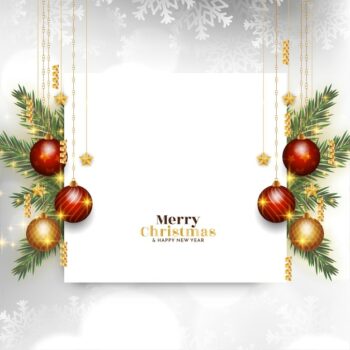 Free Vector | Merry christmas celebration festival background design vector