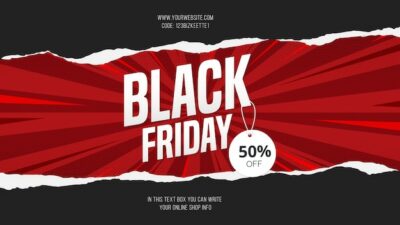 Free Vector | Modern black friday sale with papercut banner background