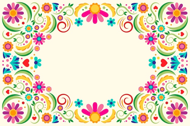 Free Vector | Multicolored mexican wallpaper theme