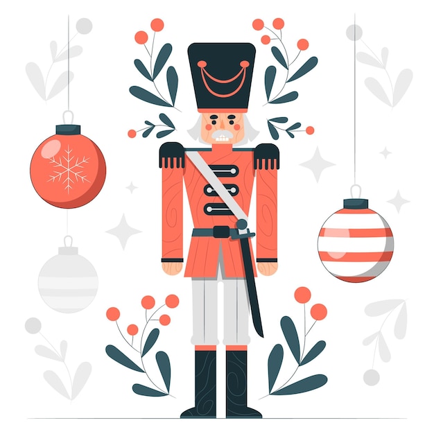 Free Vector | Nutcracker concept illustration