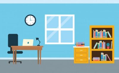 Free Vector | Office workplace background