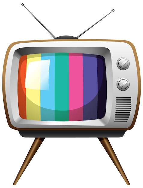 Free Vector | Old vintage television isolated