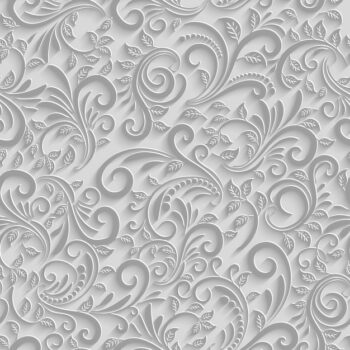 Free Vector | Paper 3d floral seamless pattern, vector paper background