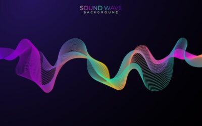 Free Vector | Poster of the sound wave