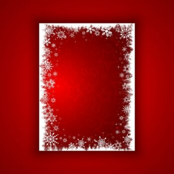 Free Vector | Red background with a white frame for christmas