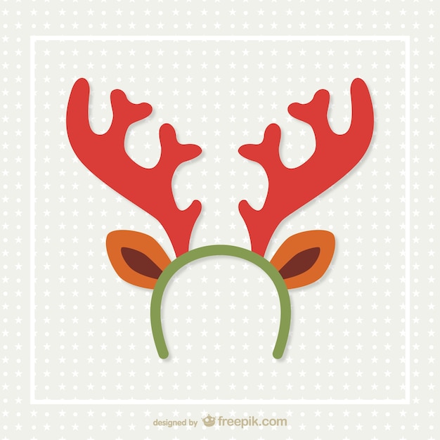 Free Vector | Reindeer horns vector