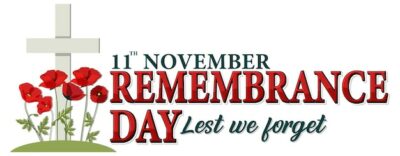 Free Vector | Remembrance day logo design