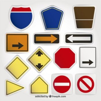 Free Vector | Road signs