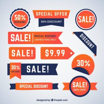 Free Vector | Sale badges collection in gradient colors