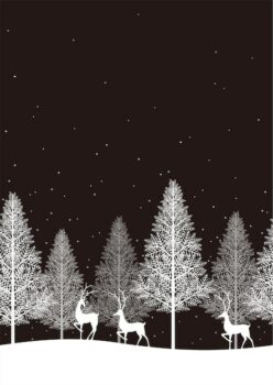 Free Vector | Seamless winter forest with reindeers christmas vector background
horizontally repeatable
