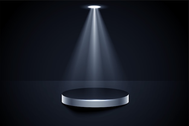 Free Vector | Shiny podium stage with spotlight focus background
