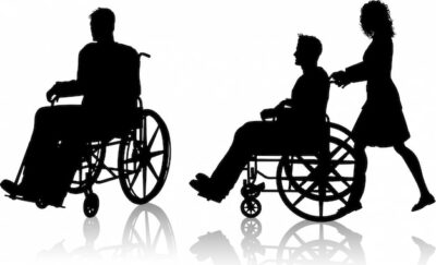 Free Vector | Silhouette of man in wheelchair