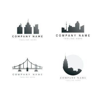Free Vector | Silhouette skyline illustration collection