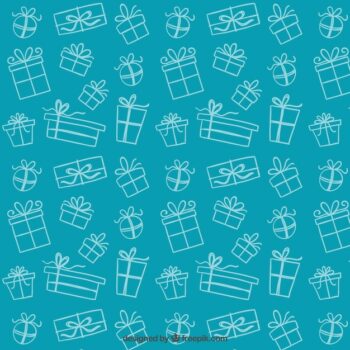 Free Vector | Sketchy gifts pattern