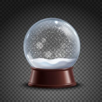Free Vector | Snow globe composition