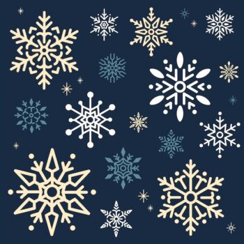 Free Vector | Snowflake christmas design background vector