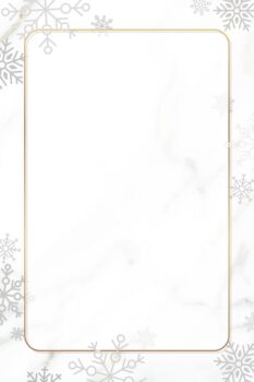 Free Vector | Snowflake christmas frame design on white background