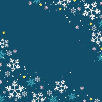 Free Vector | Snowflake frame blue background