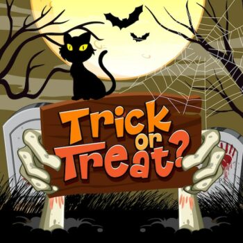 Free Vector | Trick or treat halloween banner