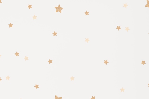 Free Vector | Vector gold stars shimmery artsy pattern wallpaper