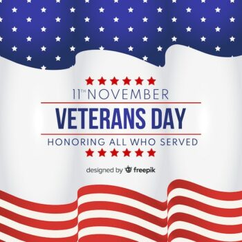 Free Vector | Veterans day background