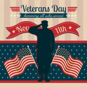 Free Vector | Vintage veterans day