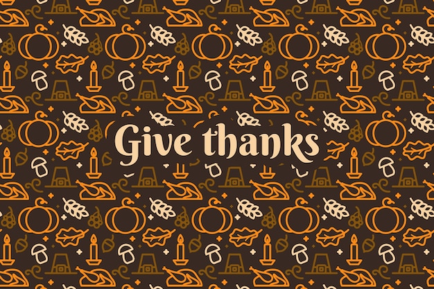 Free Vector | Wallpaper for thanksgiving day concept