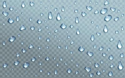 Free Vector | Water drops on transparent background, condensation, rain droplets with light reflection on window or glass surface, pure aqua blobs pattern, abstract wet texture, realistic 3d vector illustration