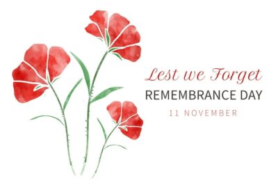 Free Vector | Watercolor remembrance day background