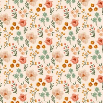 Free Vector | Watercolor small flowers pattern