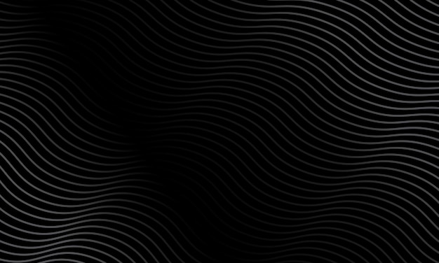 Free Vector | Wavy line pattern in dark background