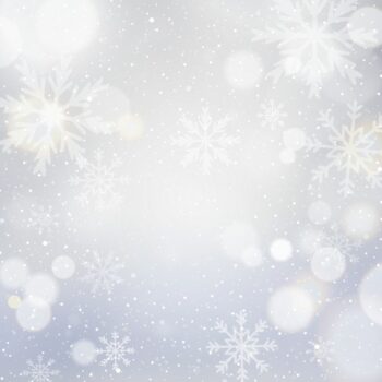Free Vector | White christmas background with bokeh and snowflakes