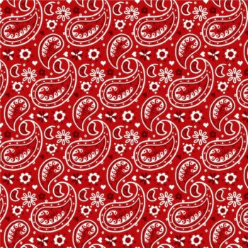 Free Vector | White contour of paisley bandana seamless pattern